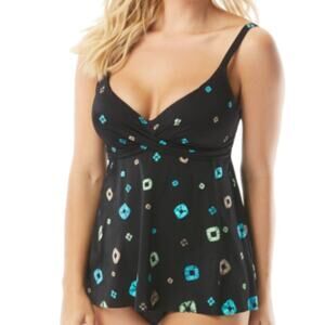 Coco Reef Diamond Wrap Bra Sized Tankini Swim Top